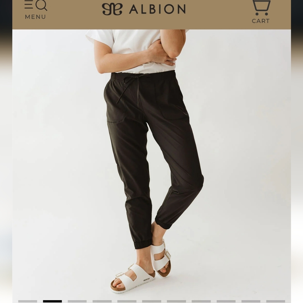 Albion Black Jogger Pants for Women Large Tall